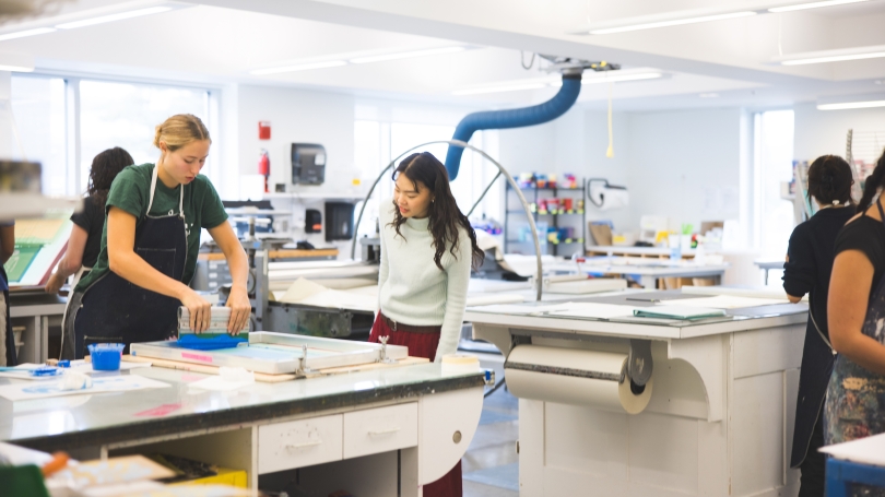 Printmaking studio