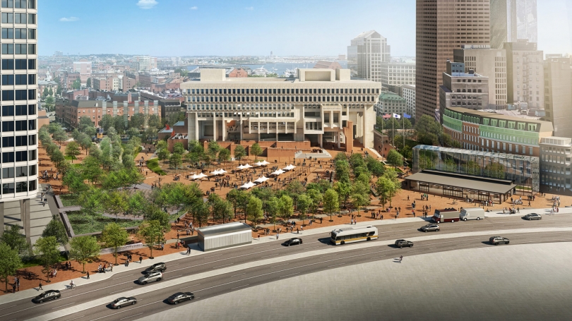 Plans for Boston City Hall renovation by Sasaki